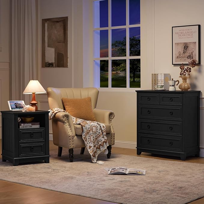 Joaxswe Farmhouse 5 Drawer Dresser by Joaxswe