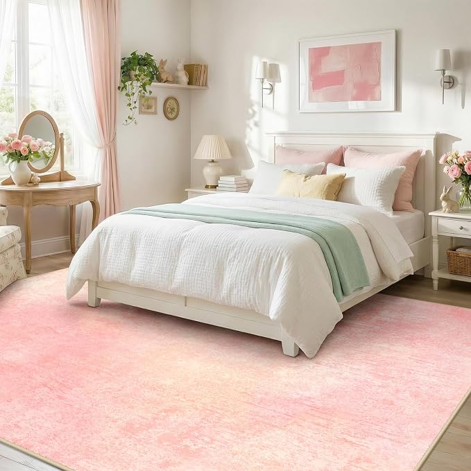 Washable Area Rugs 8'x10' Non-Slip Modern Abstract Soft - Image 3