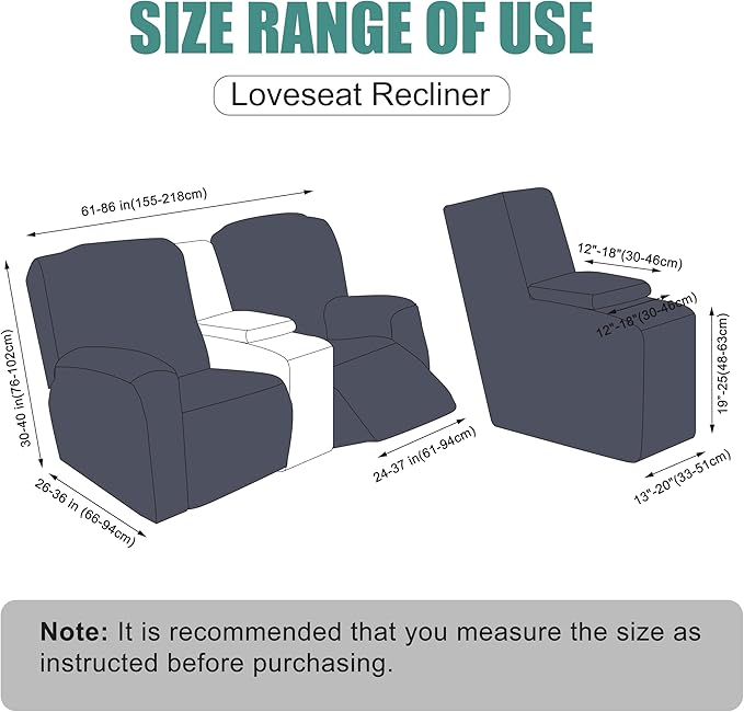 Genina Recliner Loveseat Covers - Image 3