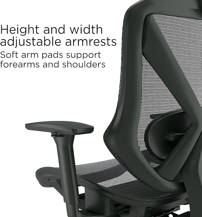 Staples Dexley Ergonomic Task Chair, Lumbar Support, Adjustable Height - Image 5