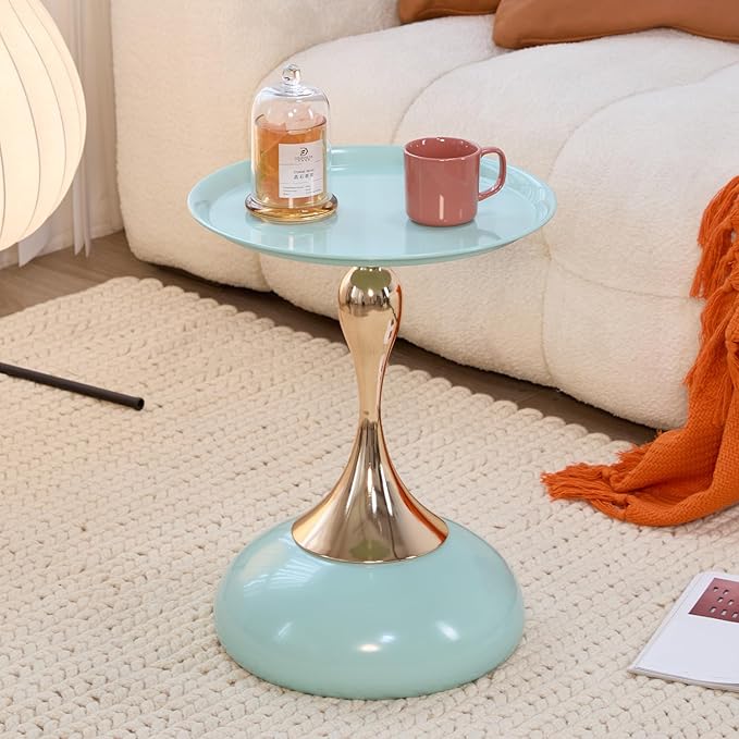 Sleek Hourglass Side Table by Unknown