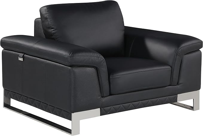 Blackjack Furniture Weston Collection Genuine Italian Leather Living Room Chair - Image 5
