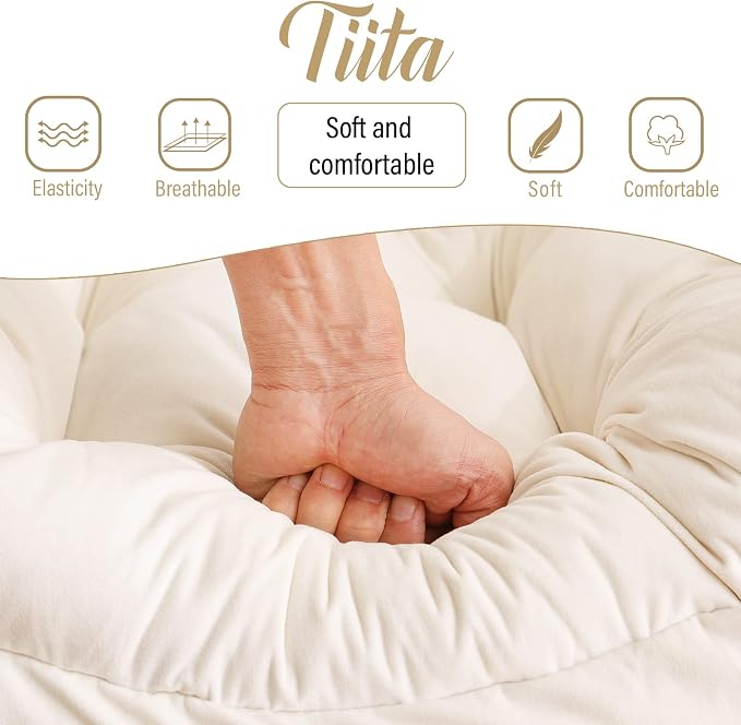 Tiita Modern Large Accent Lounge Lazy Chair, Leisure Sofa Reading Armchair - Image 9