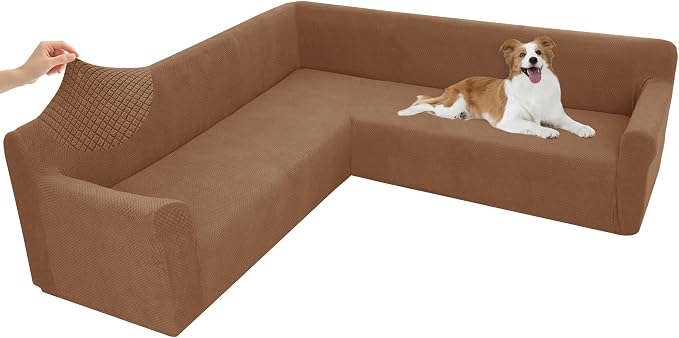 Arfntevss Stretch Sectional Couch Covers L Shaped Corner Sectional Sofa Cover by Arfntevss