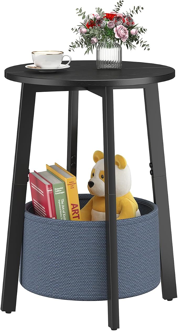 sthmec Small Round Side End Table by Unknown