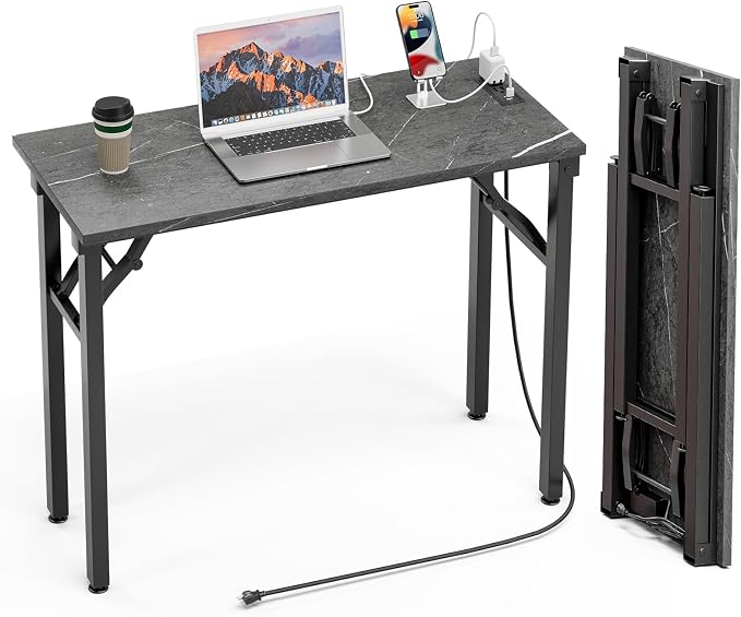 TEMI Small Computer Desk Folding Table by TEMI