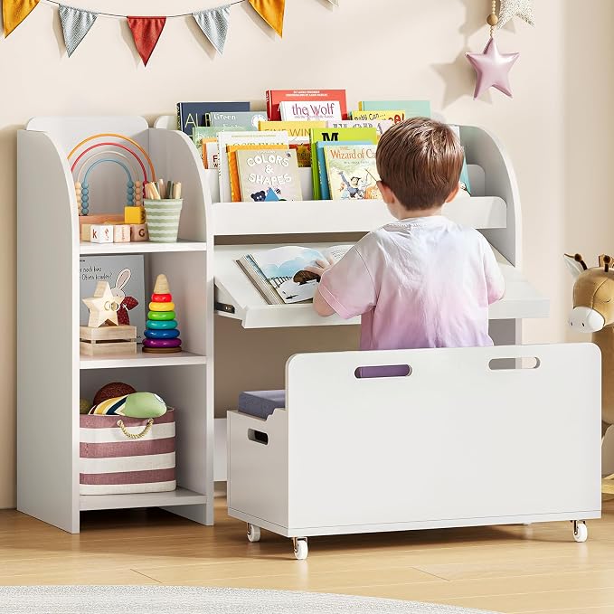 ONBRILL Kids Bookshelf and Toy Storage Organizer by ONBRILL