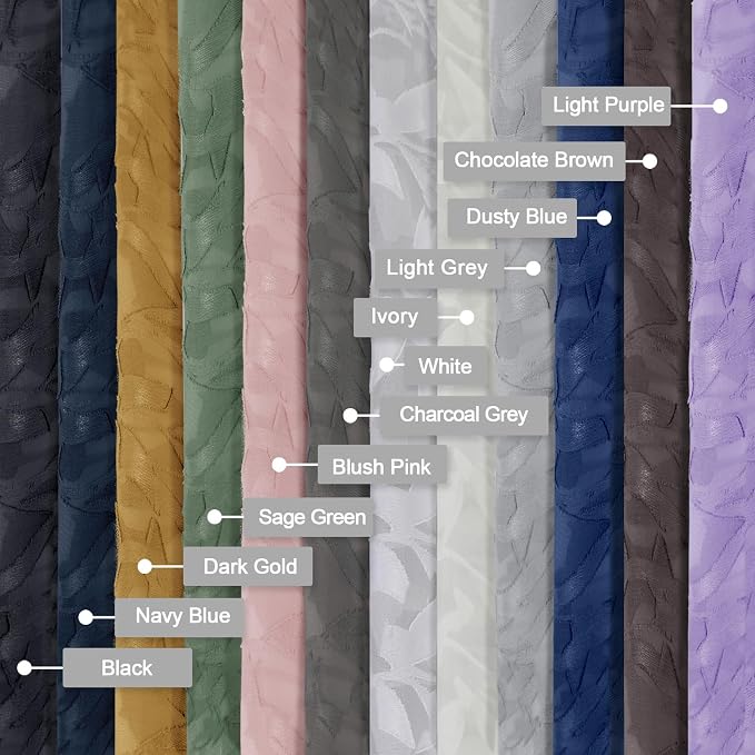 Lecloud Leia Living Room Charcoal Grey Sheer Curtains 45 Inches Length 2 Panels - Image 5