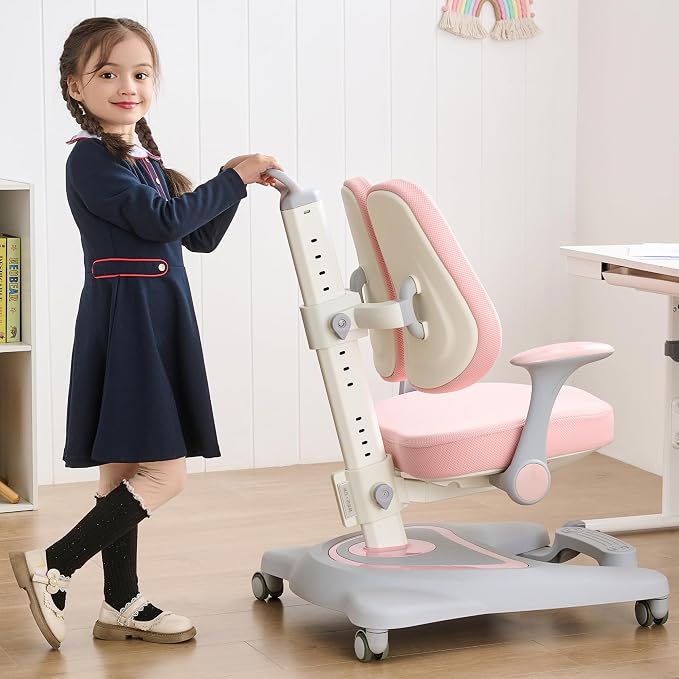 ERIYA Kids Desk Chair, Ergonomic Chair: Height-Adjustable, Double Back Support - Image 9