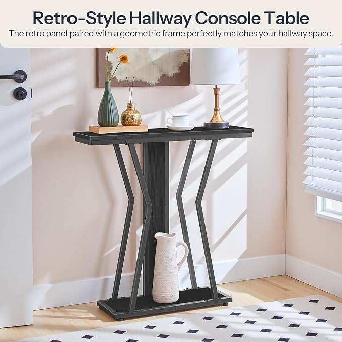HOOBRO Narrow Console Table, 29.5" Small Entryway Table - Image 4