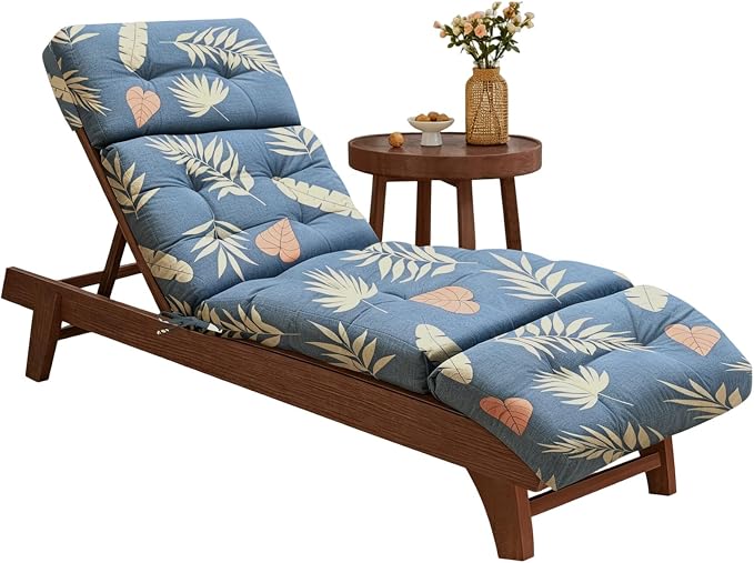 EverPine Outdoor Chaise Lounge Chair Cushion 74.4 x 22.8 x 4.7 Inch, Patio by Unknown