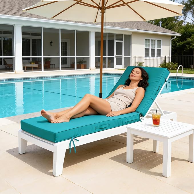 80x26x4in Lounge Cushions for Outdoor Furniture, Outdoor Lounge Chair Cushions - Image 3