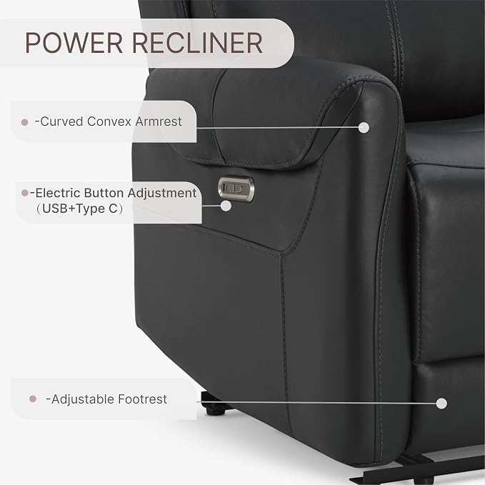 KISLOT Leather Recliner Chair for Adults Wall Hugger RV Recliner - Image 6