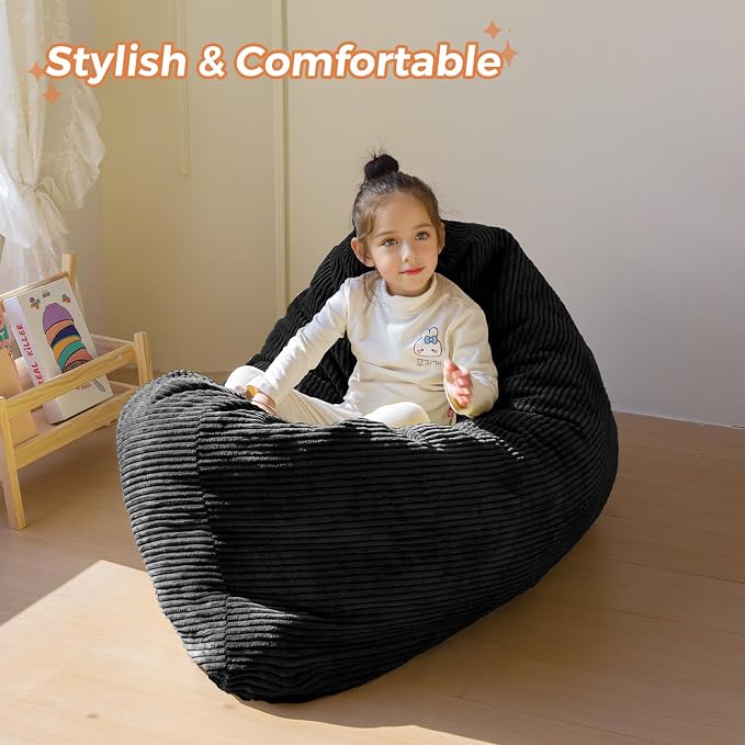 MAXYOYO 3 in 1 Kids Bean Bag Chair Couch, Convertible Chair Folds from Bean Bag - Image 7