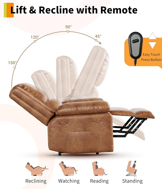 GarveeHome Oversized Wide Power Lift Recliner Chair - Image 7