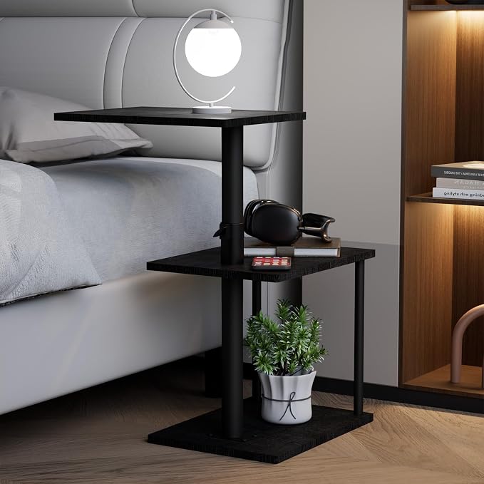 Faesun Swivel Side Table for Couch Arm, Adjustable C End Table for Recliner or - Image 7