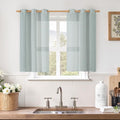 LAMIT Short Linen Curtains 40 Inches Long by LAMIT