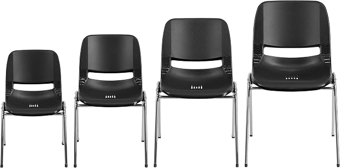 Flash Furniture HERCULES Series 440 lb. Capacity Kid's Black Ergonomic Shell - Image 6