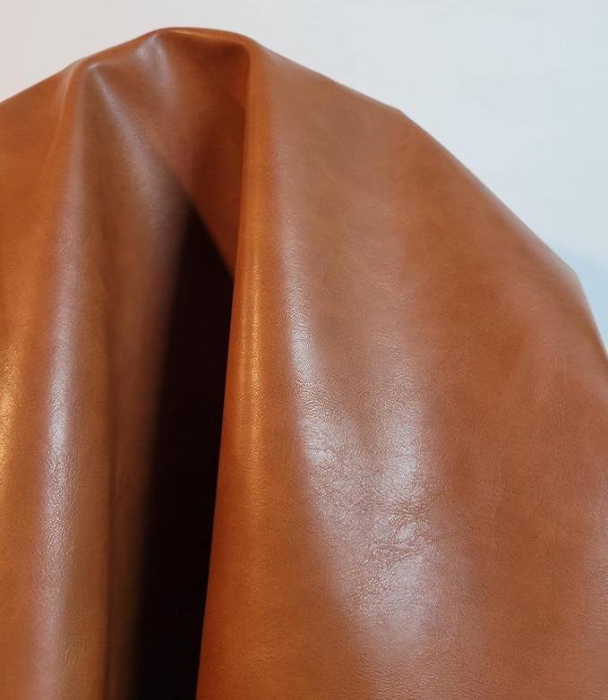 NAT Leathers™ | Golden Tan Soft Faux Vegan PU Leather by The Yard Synthetic by NATLeathers