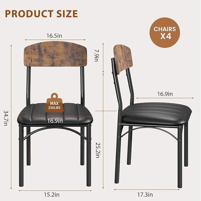 Jocoevol Dining Chairs Set of 4 - Image 2