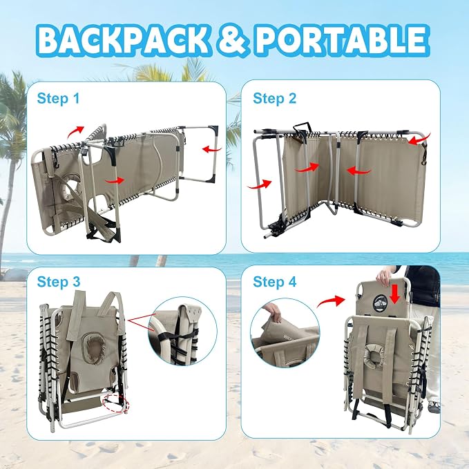 Backpack Sun Tanning Chair - Image 8