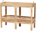 HomeStock Bohemian Natural Brown Earthy Elements Console Table by Homestock