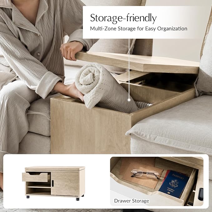 HULALA HOME Sofa Side Table - Image 5