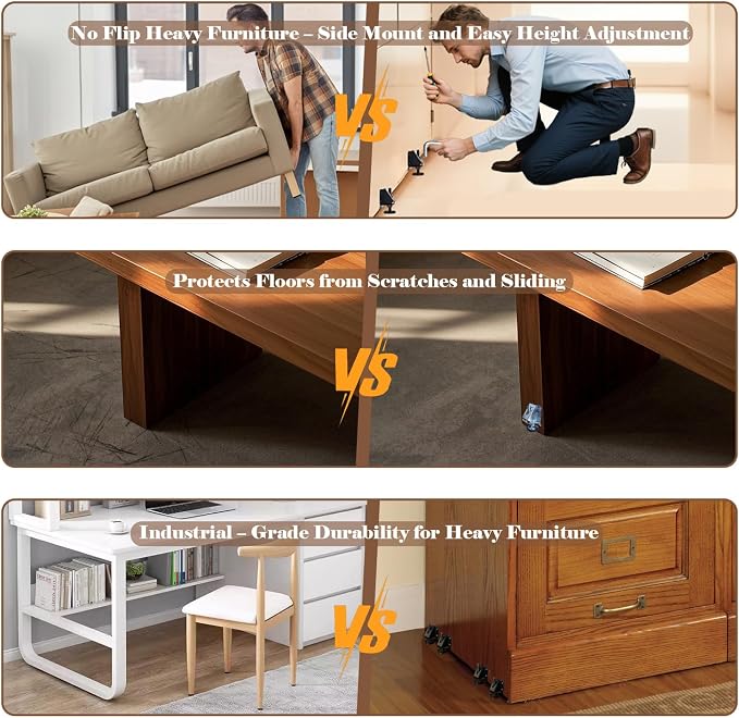 Heavy Duty Leveling Feet, 8 Pack Adjustable Furniture Levelers - Image 4