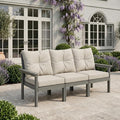 HDPE 3 Piece Patio Furniture Set, All-Weather Outdoor Couch Set by YourPerfectOutdoorEscape