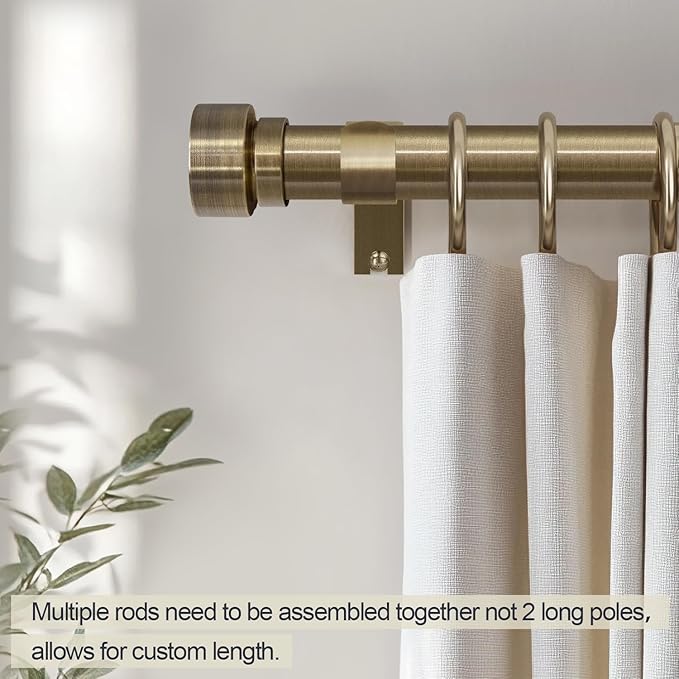 Lootkell 2 Pack Antique Bronze Curtain Rods - Image 4