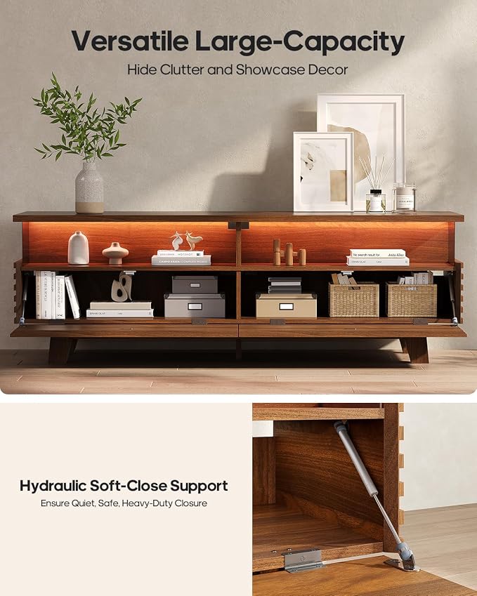 HAUOMS 59" TV Stand for Living Room - Image 5