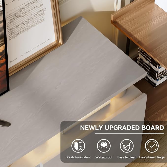 70" TV Stand for Living Room, Entertainment Center - Image 8