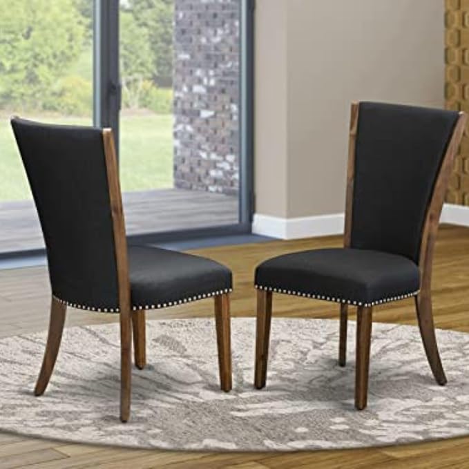 East West Furniture VEP8T24 Verona Parson Dining Chairs - Image 2