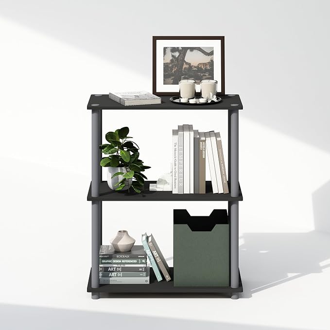 Furinno Turn-N-Tube Book Shelf, 3-Tier Bookshelf, Bookcase - Image 4