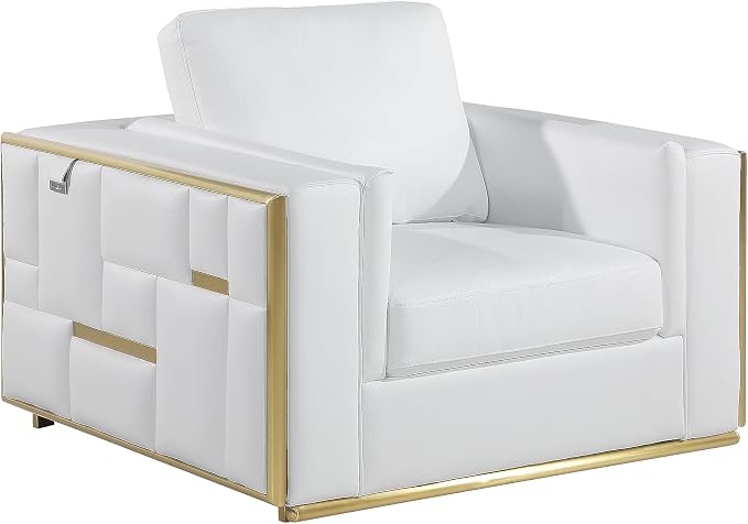 Blackjack Furniture Catania Modern Top Grain Italian Leather Sofa Set - Image 11