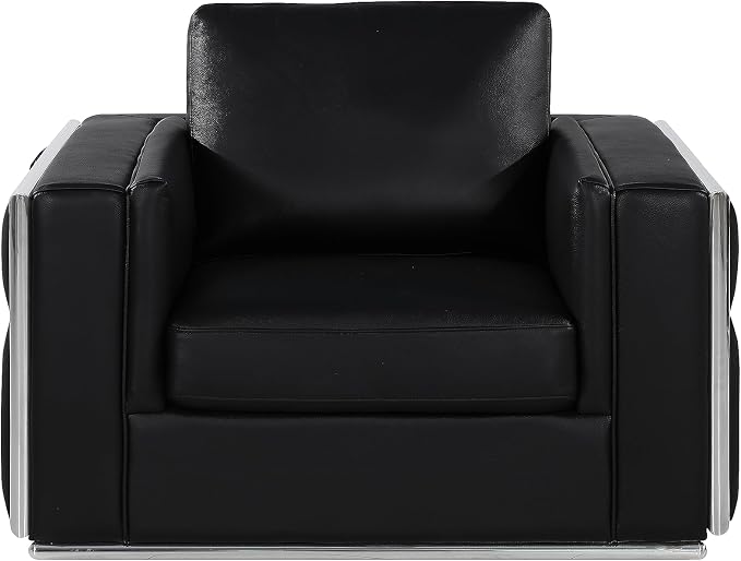 Blackjack Furniture Catania Modern Top Grain Italian Leather Sofa Set by BlackjackFurniture