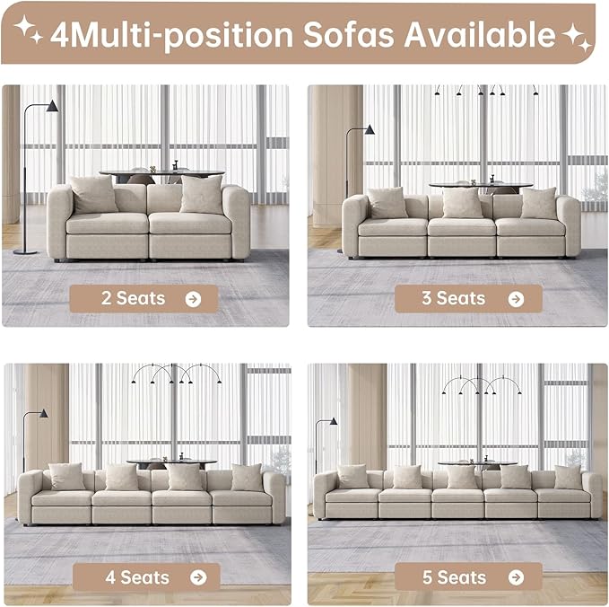 Guyii Modern 108.66" Long Oversized 3-Seat Velvet Convertible Sectional Sofa - Image 6