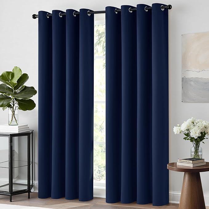 Yakamok Blackout Curtains 96 Inches Long Set of 2 Panels - Image 2