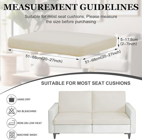 4Pcs Patio Stretch Cushion Covers, Outdoor Sofa Replacement Cover Slipcovers - Image 2