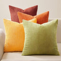 Topfinel Fall 20x20 Set of 4 Couch Decorative Pillow Covers, Modern Burnt by Topfinel