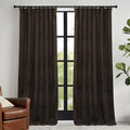 RYB HOME Brown Velvet Curtains 84 inches by RYBHOME