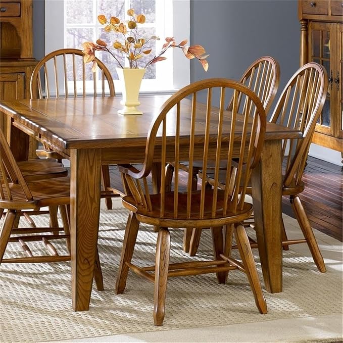 LIBERTY FURNITURE INDUSTRIES, INC. Treasures Medium Brown 5 Piece Set - Image 2
