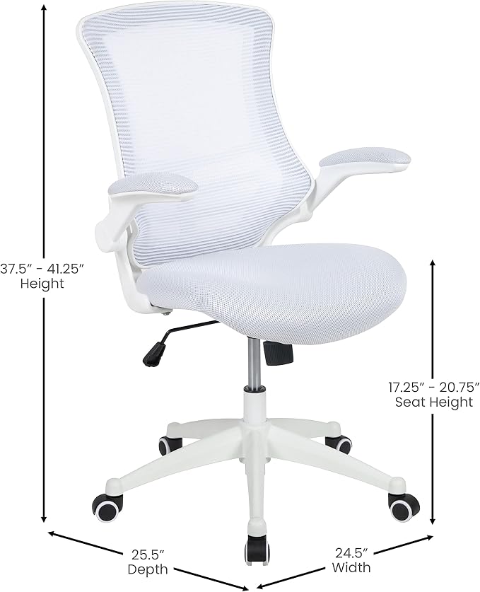 Flash Furniture Kelista Mid-Back Swivel Office Chair - Image 3