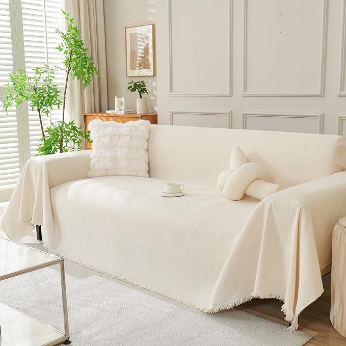 DREAMINGO Sofa Covers Washable Thick Chenille Couch Cover by DREAMINGO