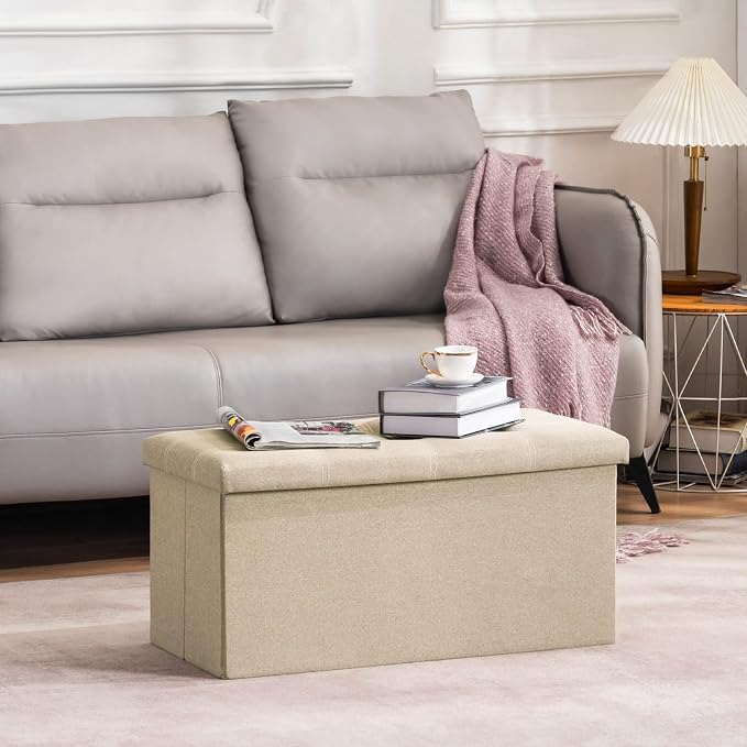 YOUDENOVA 30 inches Folding Storage Ottoman, Ottoman - Image 7