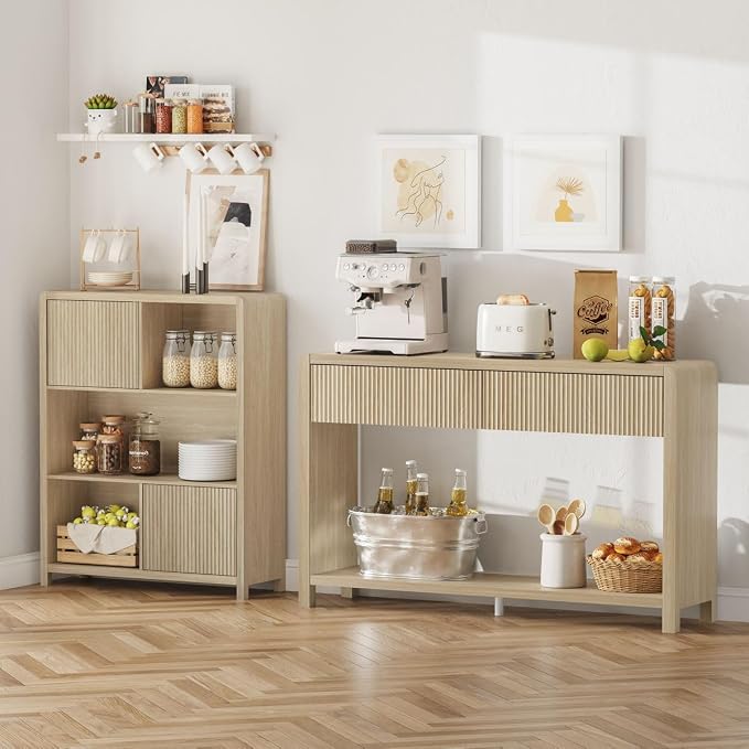 FATORRI Console Table for Entryway Storage, Wood Sofa Tables for Living Room - Image 8
