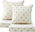 Outdoor Deep Seat & Back Cushion Set, 24 x 24 Inch Water Repellent and Fade by Supflourishia