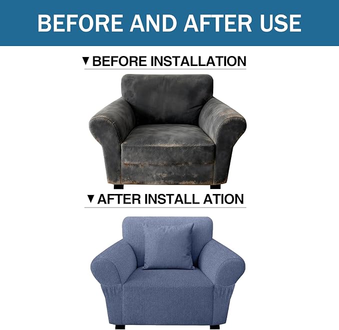Armchair Slipcover with 1 Pillow Cover - Image 8