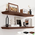 Fun Memories Floating Shelves 36 Inch Long, 9.3 Inch Deep Classic Crown Molding by FunMemories