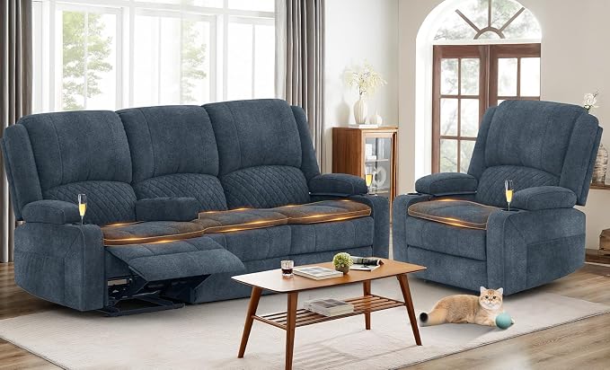 Yolsali 3 Seater Recliner Sofa Set by SavortheHappyMoments